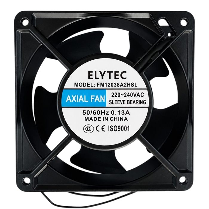 Ventilador axial ElyTec FM12038A2HSL de 120 mm con buje